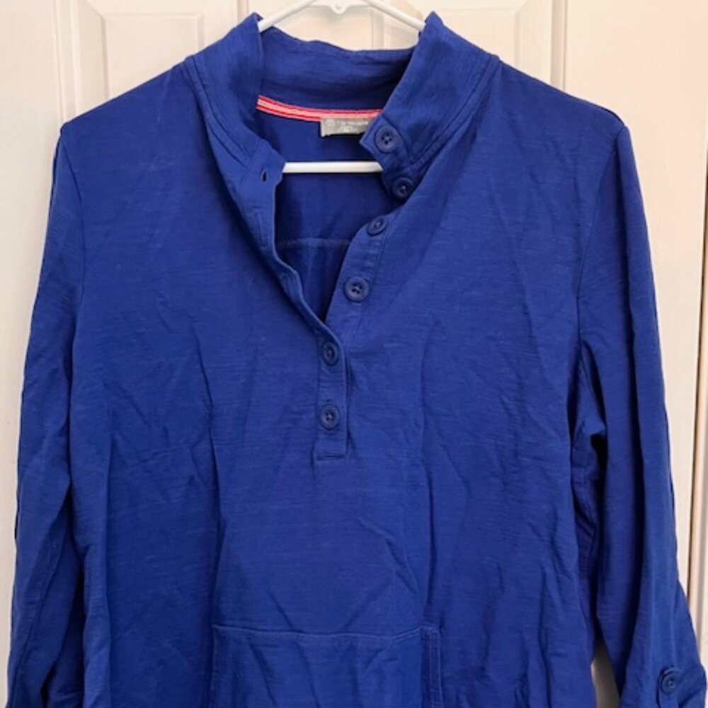 3/4 sleeve length sweatshirt(ish) in royal blue